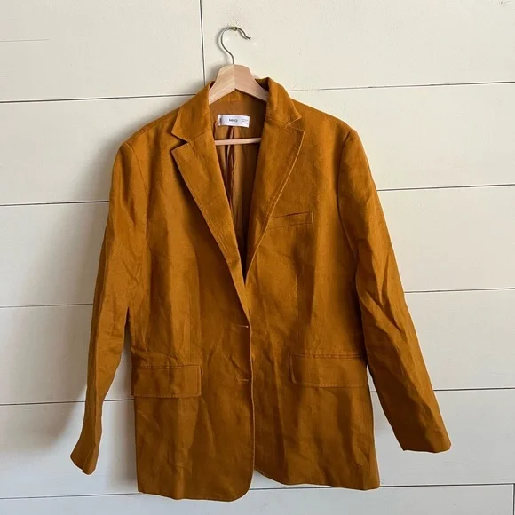 Mango Woman’s Linen Blazer| Rust| like new - Picture 5 of 12